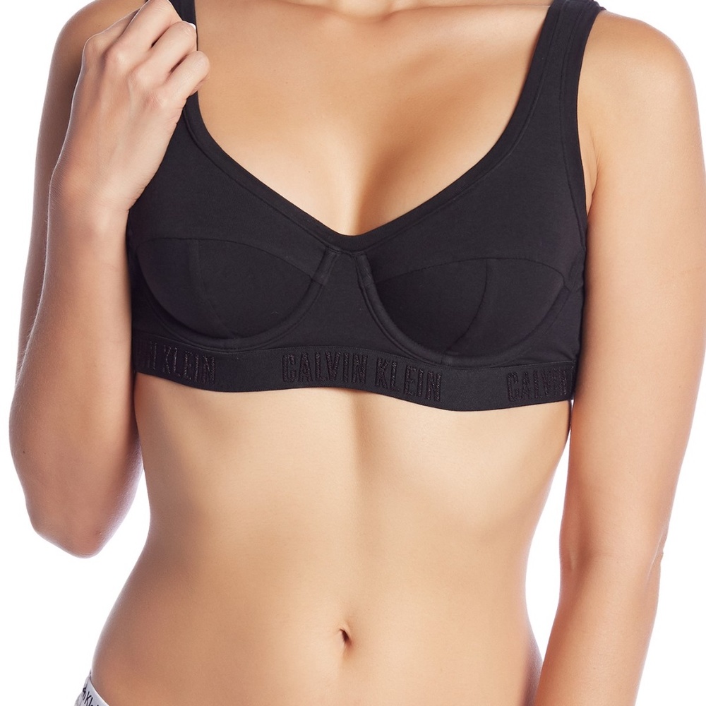NWT Calvin Klein CK Underwire Sports Bra Deep Red